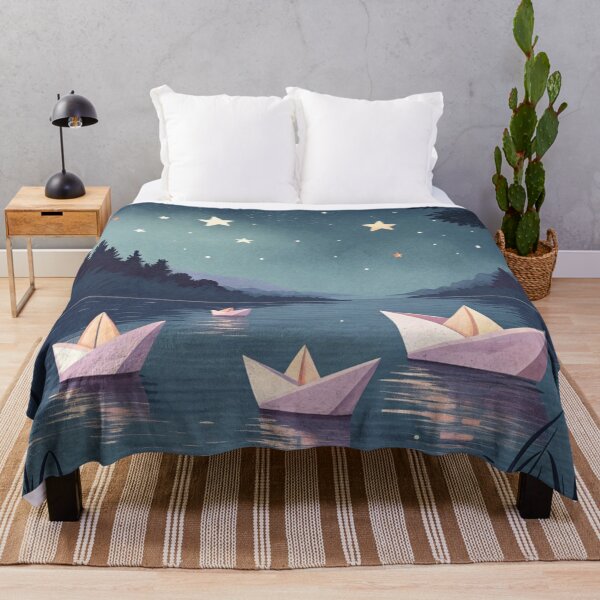 Item preview, Paper boats drifting  designed and sold by Lucky 777.