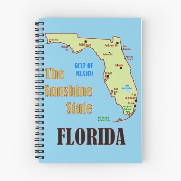 Artikelvorschau, Florida State Karte entworfen und verkauft von Beery.