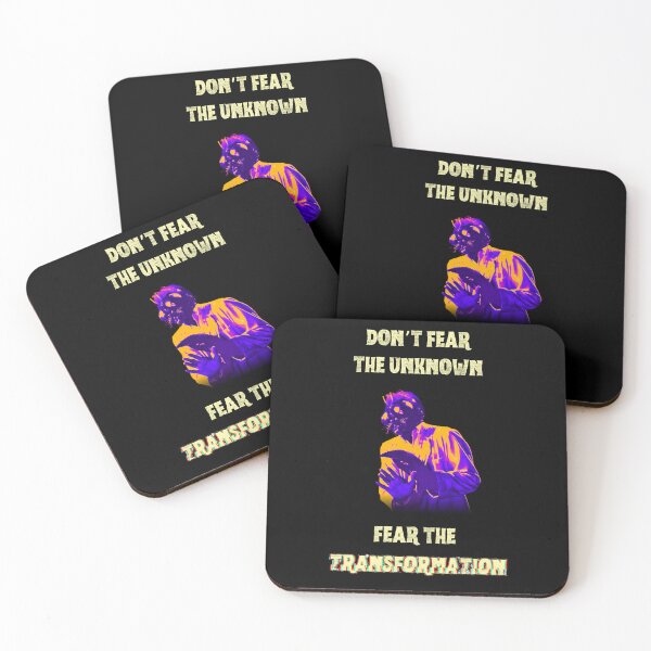 Item preview, FEAR THE TRANSFORMATION Monster Art | Sci-Fi Horror Ironic Quote designed and sold by Thorn & Ember.