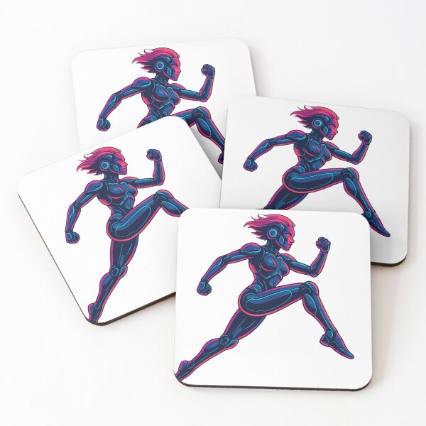 Item preview, Cyberpunk Futuristic Running Female Android designed and sold by Elderlight Studio - L. Vlashev.