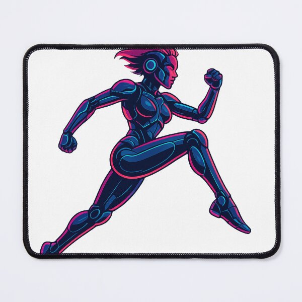 Item preview, Cyberpunk Futuristic Running Female Android designed and sold by Elderlight Studio - L. Vlashev.