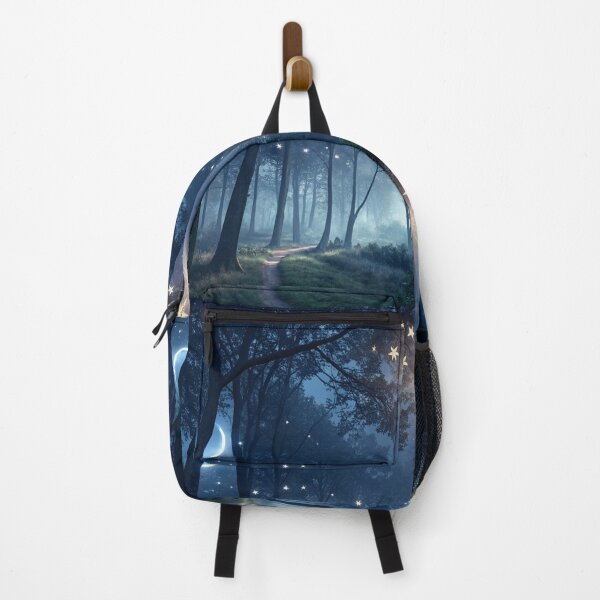 Item preview, Nighttime forest under glowing stars designed and sold by Lucky 777.