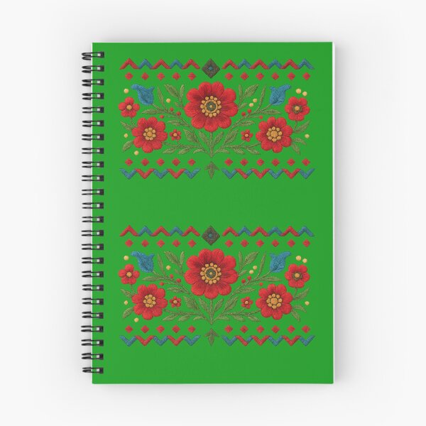 Item preview, Narrow Highland Folk Motif – Floral & Geometric Harmony designed and sold by © Zenscape Studio 2025.