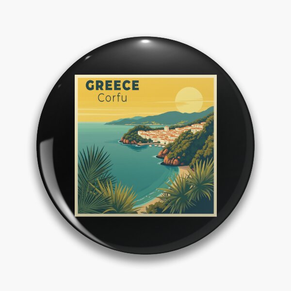 Item preview, A Nostalgic Classic Travel Poster – Greece Corfu designed and sold by Blok45.