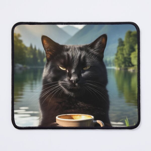 Item preview, The Black Cat’s Alpine Coffee Break designed and sold by deboroh.