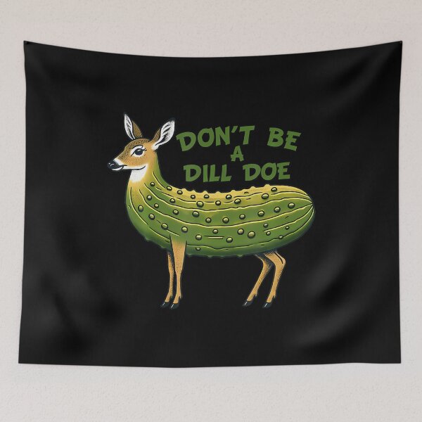 Item preview, Cute A Dill Doe Pickle Funny Humor Nature Deer Animal Love designed and sold by FloraVenita.