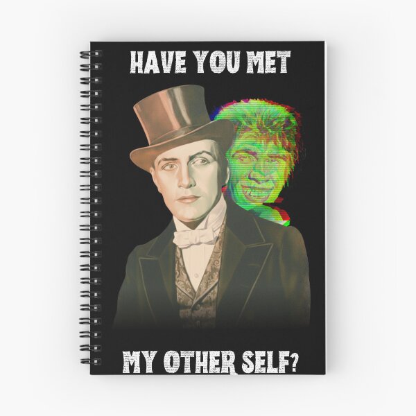 Item preview, HAVE YOU MET MY OTHER SELF? Dual Personality Art | Gothic Horror Glitch designed and sold by Thorn & Ember.