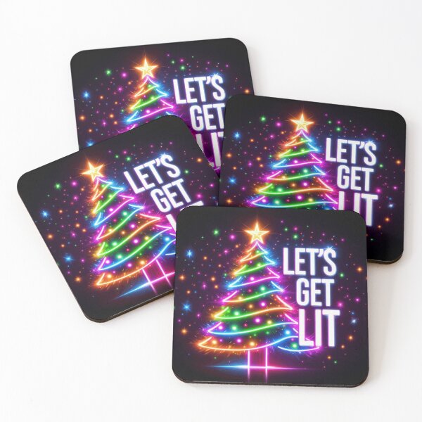 Item preview, Let’s Get Lit Neon Christmas Tree designed and sold by YAM716.