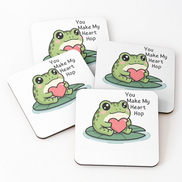 Item preview, Adorable frogs with heart for Valentine’s Day designed and sold by GrumpySableye.