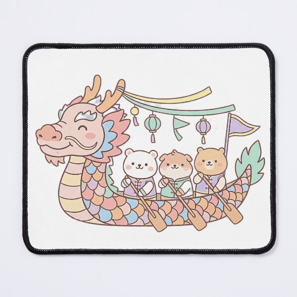 Item preview, Cute Rabbit Dog Bear Dragon Boat designed and sold by JessieJoyStudio.