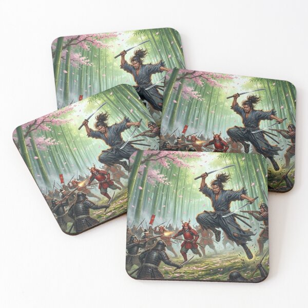 Item preview, Miyamoto Musashi — Wrath of the Twin Blades in the Sakura Wilds  (森の灯りシリーズ / Mori no Akari Series) designed and sold by Mori-no-Akari.