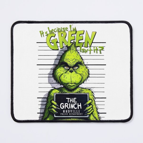 Item preview, The Grinch Mugshot Whoville Police Green Christmas Art designed and sold by LiXiCGifts.