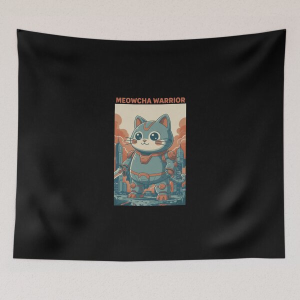 Item preview, Meowcha Warrior – Cat Samurai designed and sold by dudelinart.