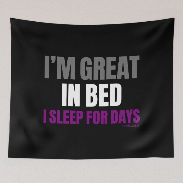 Item preview, I’m Great In Bed/I Sleep For Days - Asexual Design designed and sold by outandworn.