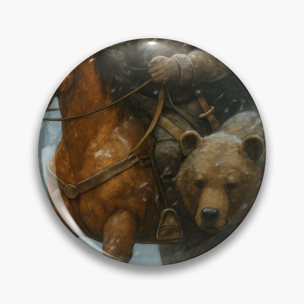 Item preview, Winter Warrior with Horse and Bear designed and sold by VandVArt.