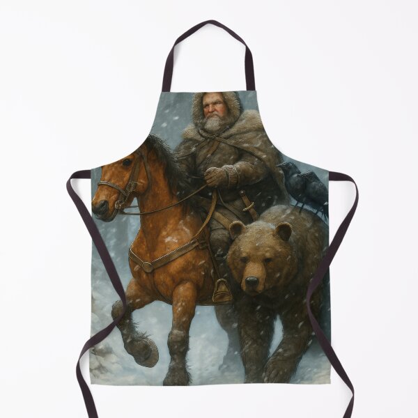 Item preview, Winter Warrior with Horse and Bear designed and sold by VandVArt.