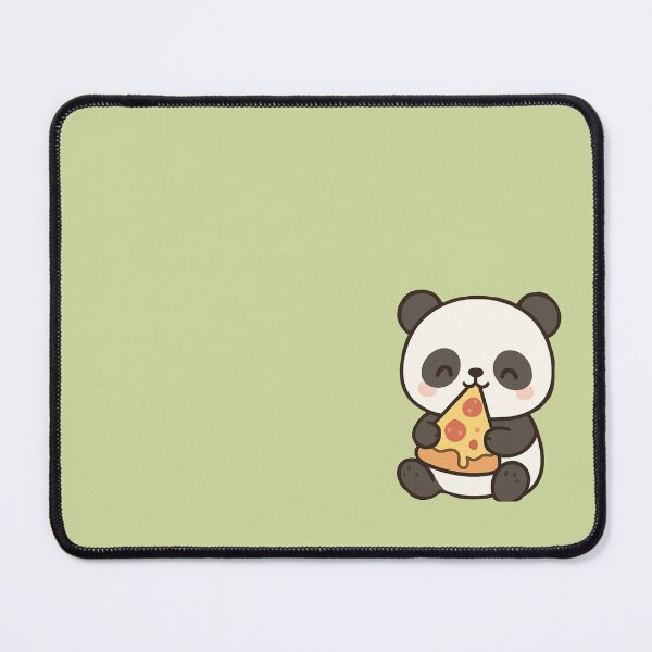 Item preview, Cute panda eating pizza designed and sold by pawwdesigns.