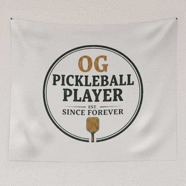 Item preview, OG Pickleball Player Vintage Paddle Circle Emblem Design designed and sold by SplashTastic.