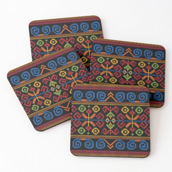 Item preview, Hmong Ethnic Folk Border Pattern Swirl Geometric Cross Stitch designed and sold by SGStudio_Thailand.