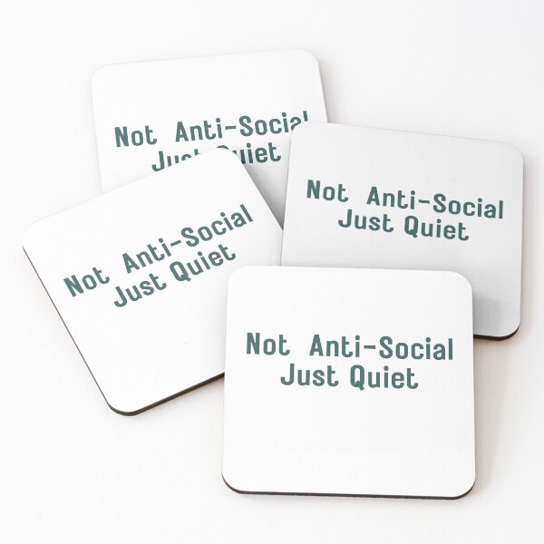 Item preview, Not Anti-Social Just Quiet Minimalist Aesthetic Quote | Introvert Shirt | Soft Simple Text Design | Calm Personality Tee | Quiet Humor Typography designed and sold by YasirHamidDesigns .