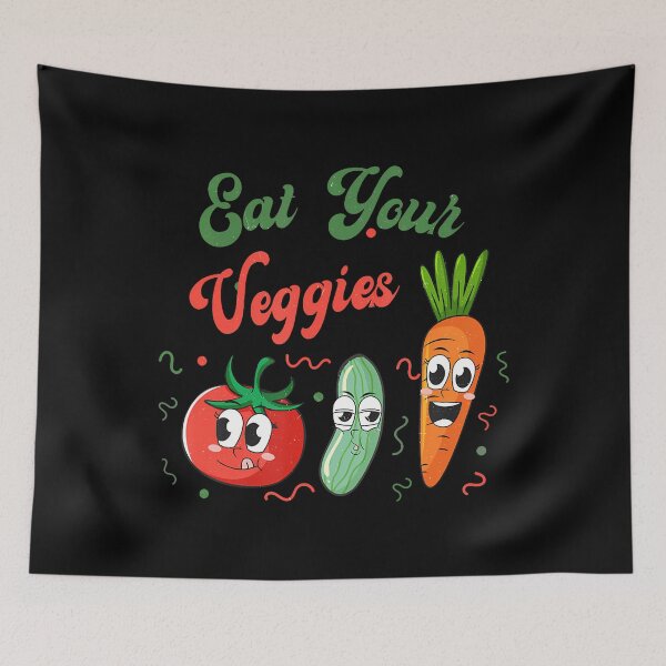 Item preview, Eat Your Veggies Retro Vegan Farmers Market Vegetable designed and sold by JacquelineEnri.
