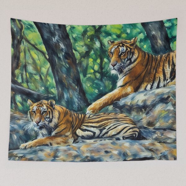 Item preview, Pair of Tigers designed and sold by tomorrowsart.