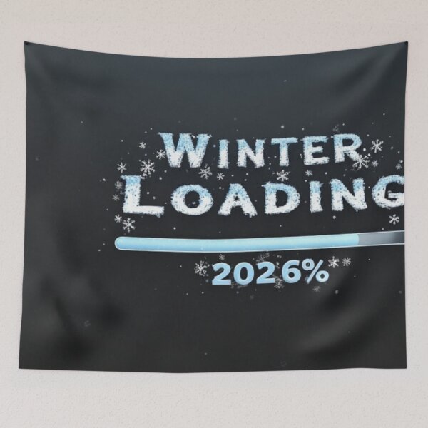 Artikelvorschau, Winterladung 2026 – Lustiger Neujahrs-Fortschrittsbalken entworfen und verkauft von YAM716.
