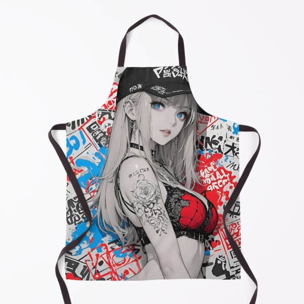 Item preview, Urban Graffiti Girl – Edgy Streetwear Anime Art designed and sold by Dyan4.