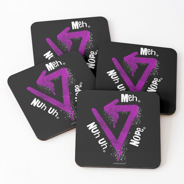 Item preview, Nuh uh. Nope. Meh. - Asexual Design designed and sold by outandworn.