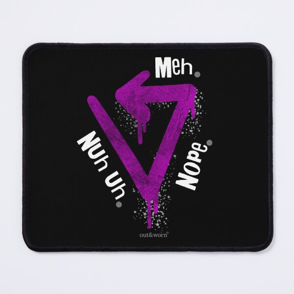 Item preview, Nuh uh. Nope. Meh. - Asexual Design designed and sold by outandworn.