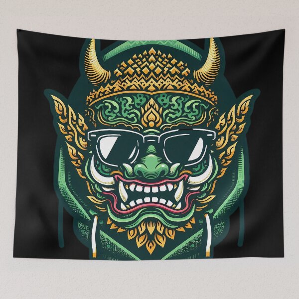 Item preview, Modern Thai Tosakanth Demon Streetwear Style designed and sold by oynipshop.