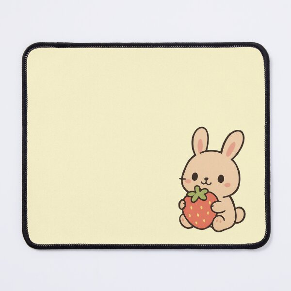 Item preview, Cute bunny eating a strawberry designed and sold by pawwdesigns.