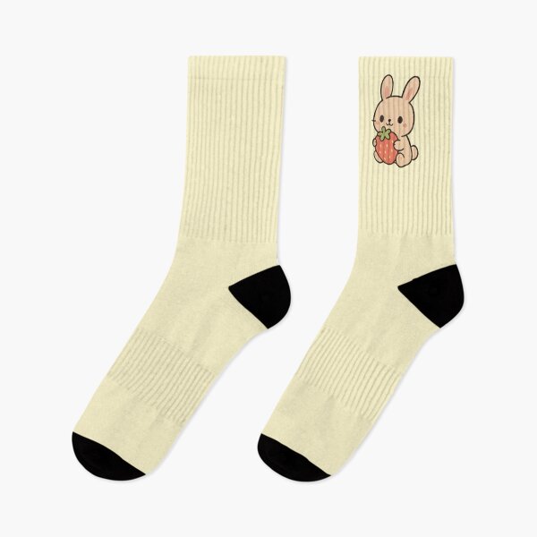Item preview, Cute bunny eating a strawberry designed and sold by pawwdesigns.