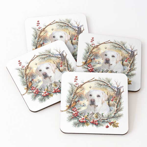 Item preview, Snowy Labrador Holiday designed and sold by TammyHunterArt.