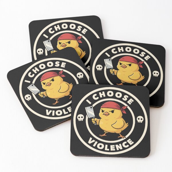 Item preview, I Choose Violence Funny Duck designed and sold by THREE LITTLE BEANS.