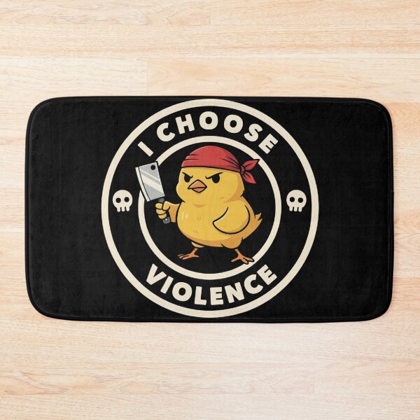Item preview, I Choose Violence Funny Duck designed and sold by THREE LITTLE BEANS.