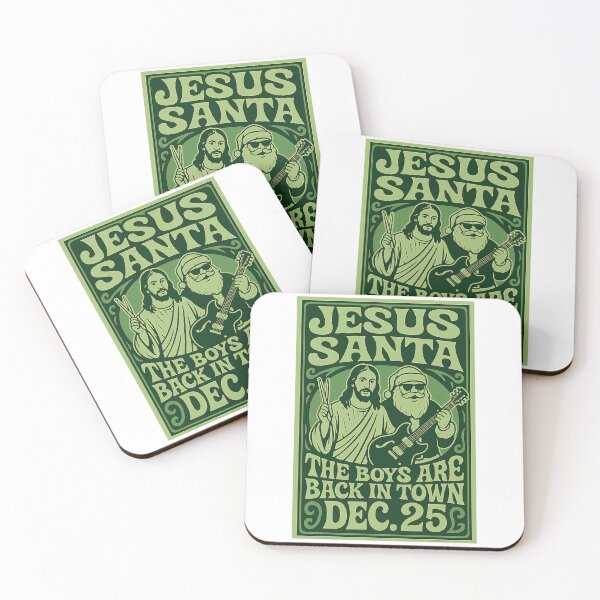 Item preview, Jesus Santa Boys Back Town Retro Christmas  designed and sold by cosettacir6382.