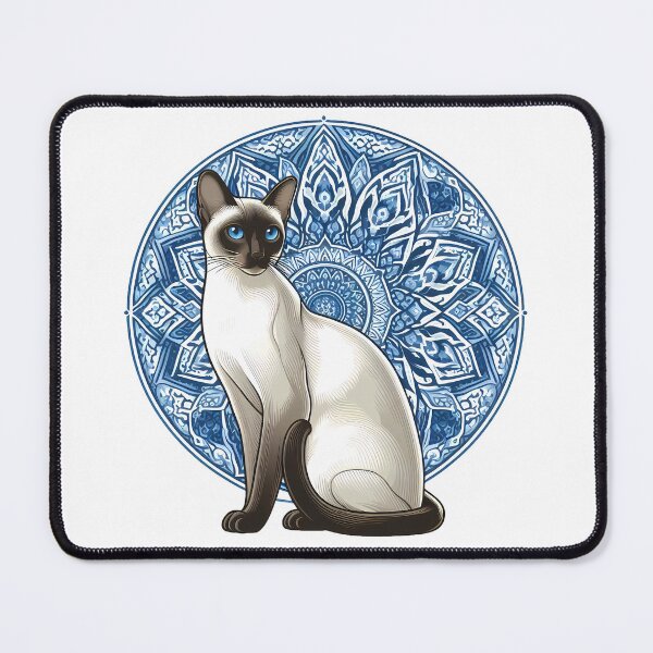 Item preview, Traditional Thai Siamese Cat Porcelain Pattern designed and sold by oynipshop.