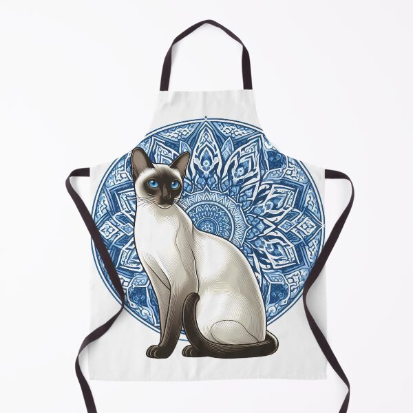 Item preview, Traditional Thai Siamese Cat Porcelain Pattern designed and sold by oynipshop.