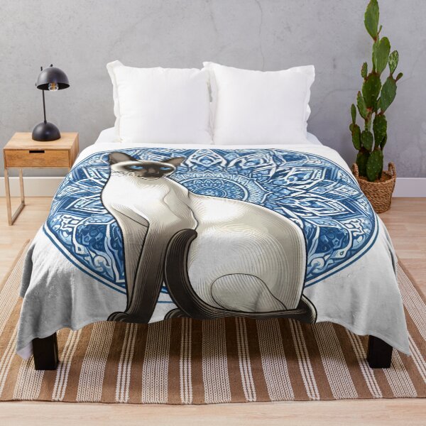 Item preview, Traditional Thai Siamese Cat Porcelain Pattern designed and sold by oynipshop.