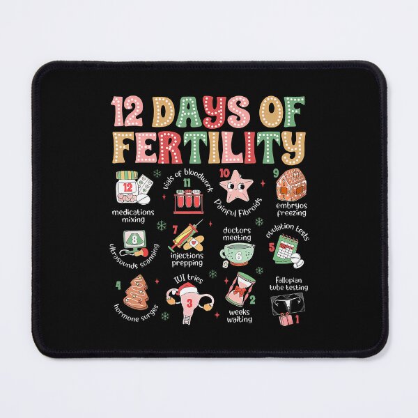 Item preview, 12 Days Of Fertility Ivf Nurse Christmas Ob Gyn Transfer Day designed and sold by ClaraTeresa1.
