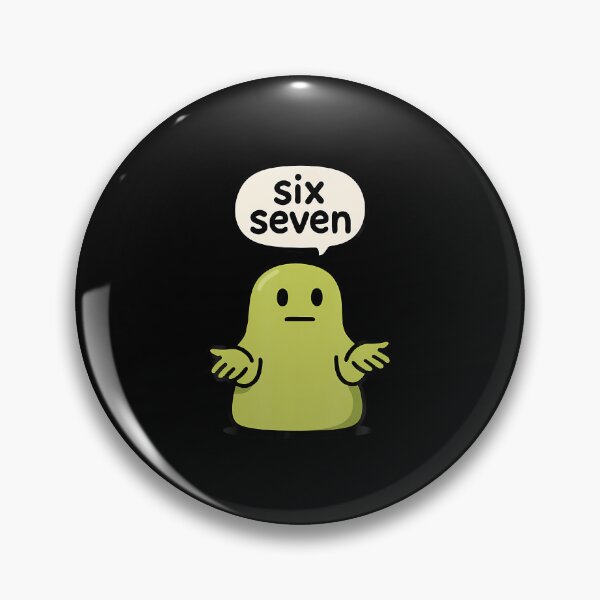 Item preview, 67 Six Seven 6-7 Green Blob Slime - Funny Kids Brainrot Meme designed and sold by DawnPatricia.