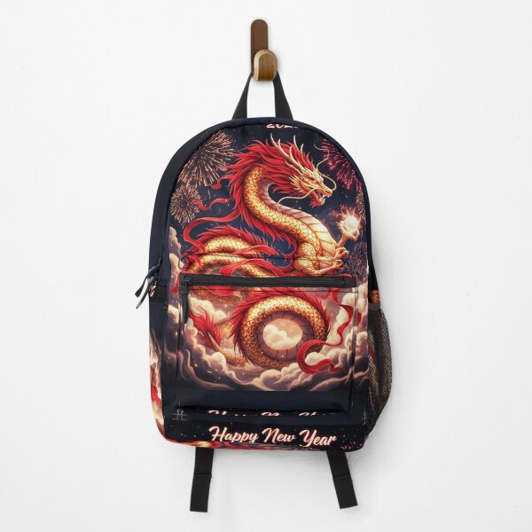 Item preview, Gold & Red New Year Dragon – Elegant Asian Fantasy Poster designed and sold by happy mongolia.