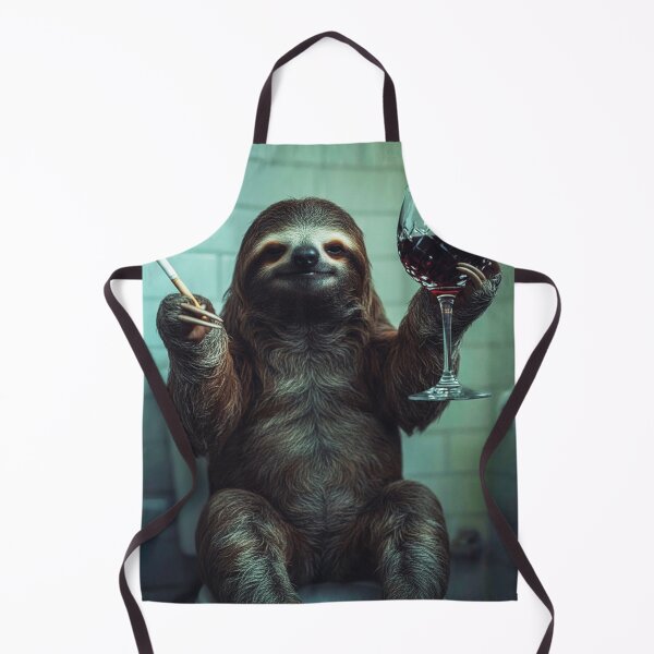 Item preview, Classy Sloth Drinking Wine On Toilet designed and sold by vk09.