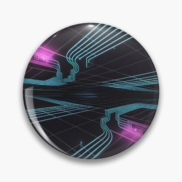 Artikelvorschau, KI ASMR Neon Grid Virtuelle Tech-Vibes Design entworfen und verkauft von SplashTastic.