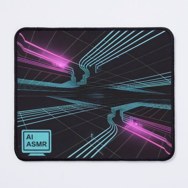 Item preview, AI ASMR Neon Grid Virtual Tech Vibes Design designed and sold by SplashTastic.