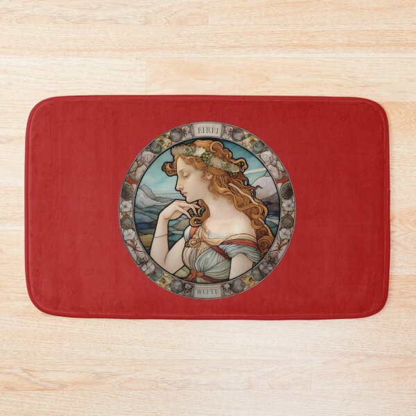 Item preview, A CLASSICAL STAINED GLASS WINDOW WITH A RENAISSANCE WOMAN 2 designed and sold by infinitearte.