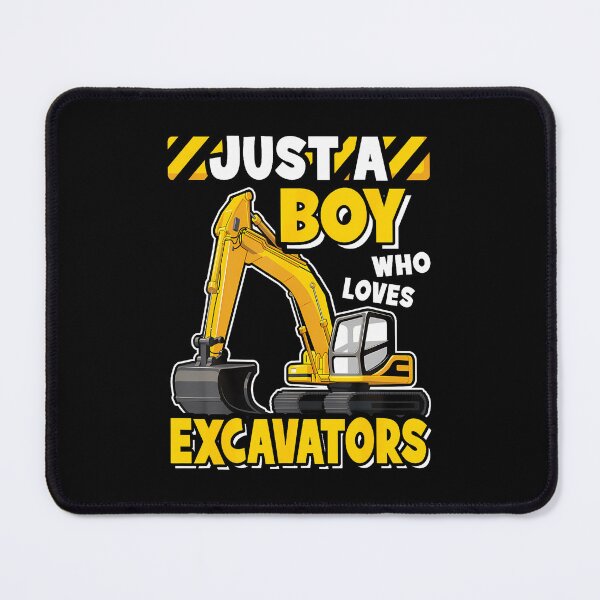 Item preview, Just A Boy Who Loves Excavators Kids Construction Vehicle designed and sold by KarlaLeanne.