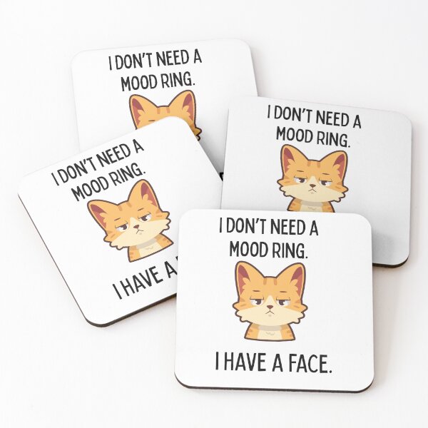 Item preview, I Don’t Need a Mood Ring, I Have a Face – Sarcastic Grumpy Cat Design designed and sold by NCODesigns.