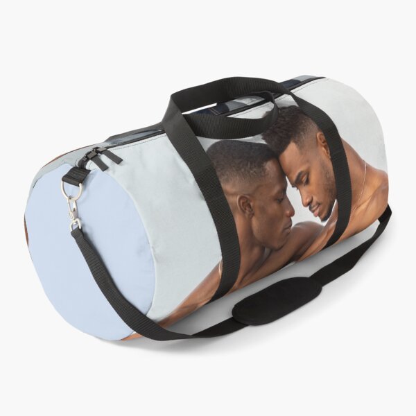 Item preview, Dual Portrait in Modern Light - Black Male Couple designed and sold by gayishdesign.